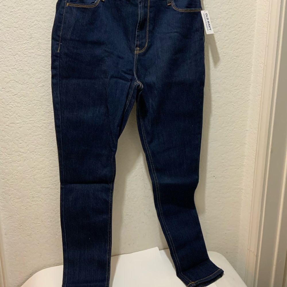 New Old navy jeans size 6 short super skinny mid rise